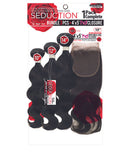 Brazilian Virgin Remy Human Hair 3 Bundles With 4x5 HD Closure BODY WAVE | Loc & Lovely Beauty Supply