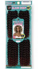 Bobbi Boss Brazilian Synthetic Crochet Braid 4X GLAM DEEP 8" | Loc & Lovely Beauty Supply