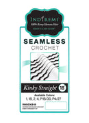 Bobbi Boss Indi Remi Human Hair Seamless Crochet Braid KINKY STRAIGHT 18" | Loc & Lovely Beauty Supply