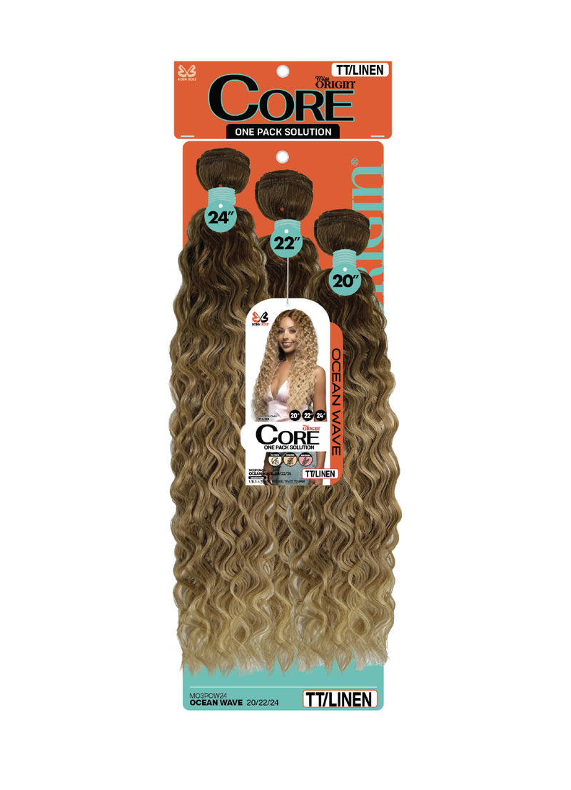 Bobbi Boss Miss Origin CORE 3PCS Synthetic Weaving Hair OCEAN WAVE 20"/22"/24" | Loc & Lovely Beauty Supply