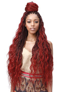 Bobbi Boss 3X Pre-Feathered Tips Synthetic Pre-Stretched Braid BODY WAVE 28 | Loc & Lovely Beauty Supply