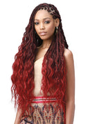 Bobbi Boss 3X Pre-Feathered Tips Synthetic Pre-Stretched Braid BODY WAVE 28 | Loc & Lovely Beauty Supply