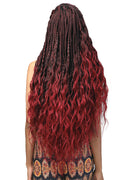 Bobbi Boss 3X Pre-Feathered Tips Synthetic Pre-Stretched Braid BODY WAVE 28 | Loc & Lovely Beauty Supply