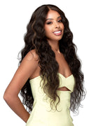 Bobbi Boss Miss Origin Human Hair Blend 13x4 Full Hand-Tied Lace Wig FLB001 RAVEN | Loc & Lovely Beauty Supply