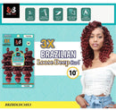 Bobbi Boss Synthetic Crochet Braid 3X BRAZILIAN LOOSE DEEP CURL 10" | Loc & Lovely Beauty Supply