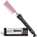 Hot & Hotter Digital Ceramic Pressing Comb Curved Teeth, 1 Count Hair Straightener, Rose Gold | Loc & Lovely Beauty Supply