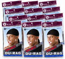 King J Extra Long Tie Du-Rag Black