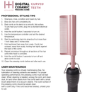 Hot & Hotter Digital Ceramic Pressing Comb Curved Teeth, 1 Count Hair Straightener, Rose Gold | Loc & Lovely Beauty Supply