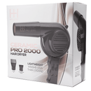 Hot & Hotter Ceramic Pro 2000 Hair Dryer Black | Loc & Lovely Beauty Supply