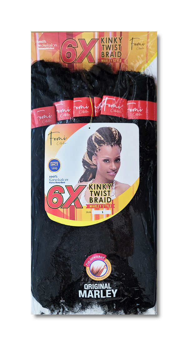 Femi Kanekalon 6X Original Marley Kinky Twist Braid | Loc & Lovely Beauty Supply