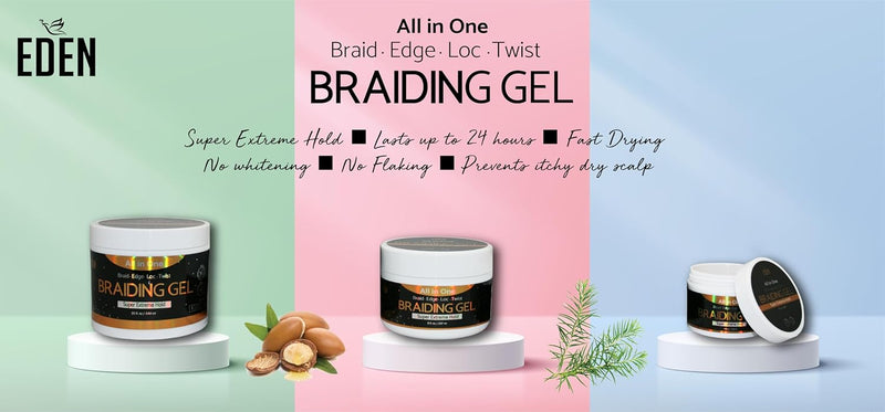 EDEN All-in-One Braiding Gel | Loc & Lovely Beauty Supply