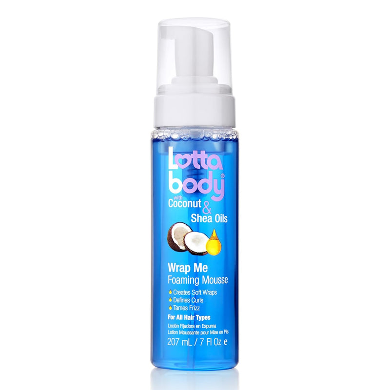 Lottabody Coconut Oil and Shea Wrap Me Foaming Curl Mousse 7oz | Loc & Lovely Beauty Supply