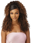 Outre Airtied Human Hair Blend Fully Hand-Tied 13x6 HD Lace Front Wig DOMINICAN CURLY 22 | Loc & Lovely Beauty Supply