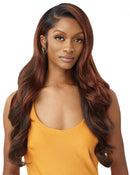 Outre Airtied Human Hair Blend Fully Hand-Tied 13x6 HD Lace Front Wig GLAM WAVES 28 | Loc & Lovely Beauty Supply