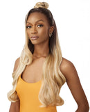 Outre Airtied Human Hair Blend Fully Hand-Tied 13x6 HD Lace Front Wig GLAM WAVES 28 | Loc & Lovely Beauty Supply
