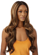 Outre Airtied Human Hair Blend Fully Hand-Tied 13x6 HD Lace Front Wig GLAM WAVES 28 | Loc & Lovely Beauty Supply