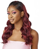 Outre Airtied Human Hair Blend Fully Hand-Tied 13x6 HD Lace Front Wig NATURAL BODY WAVE 22 | Loc & Lovely Beauty Supply