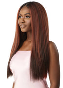 Outre Airtied Human Hair Blend Fully Hand-Tied 13x6 HD Lace Front Wig PERM YAKI 26" | Loc & Lovely Beauty Supply