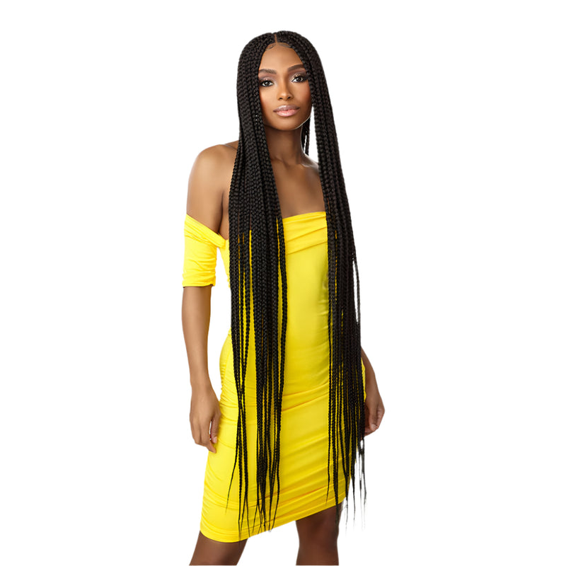 Sensationnel Clould9 100% Hand Braided 4x4 HD Lace Front Wig BOX BRAID X-LARGE 50" | Loc & Lovely Beauty Supply