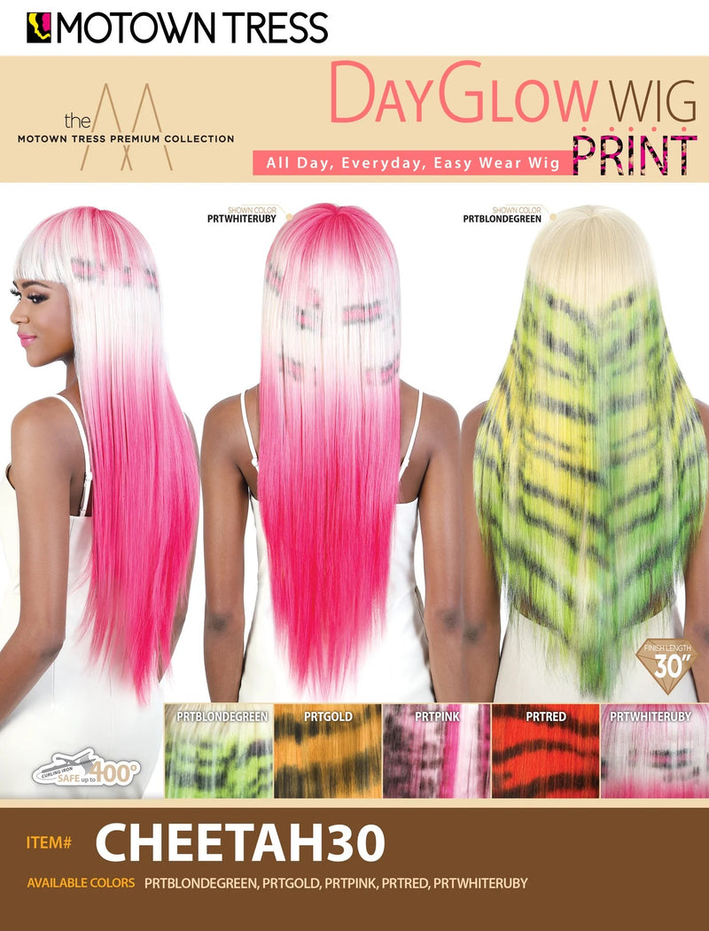 Motown Tress Synthetic Color Print Wig CHEETAH30 | Loc & Lovely Beauty Supply