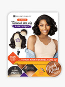 Sensationnel Glueless Y-Part Kinky Edges Lace Front Wig KINKY BARREL CURL 12" | Loc & Lovely Beauty Supply