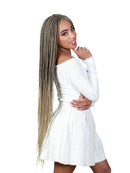 ZURY SiS Diva Synthetic 38" Long Braided Lace Front Wig BOX BRAID 38