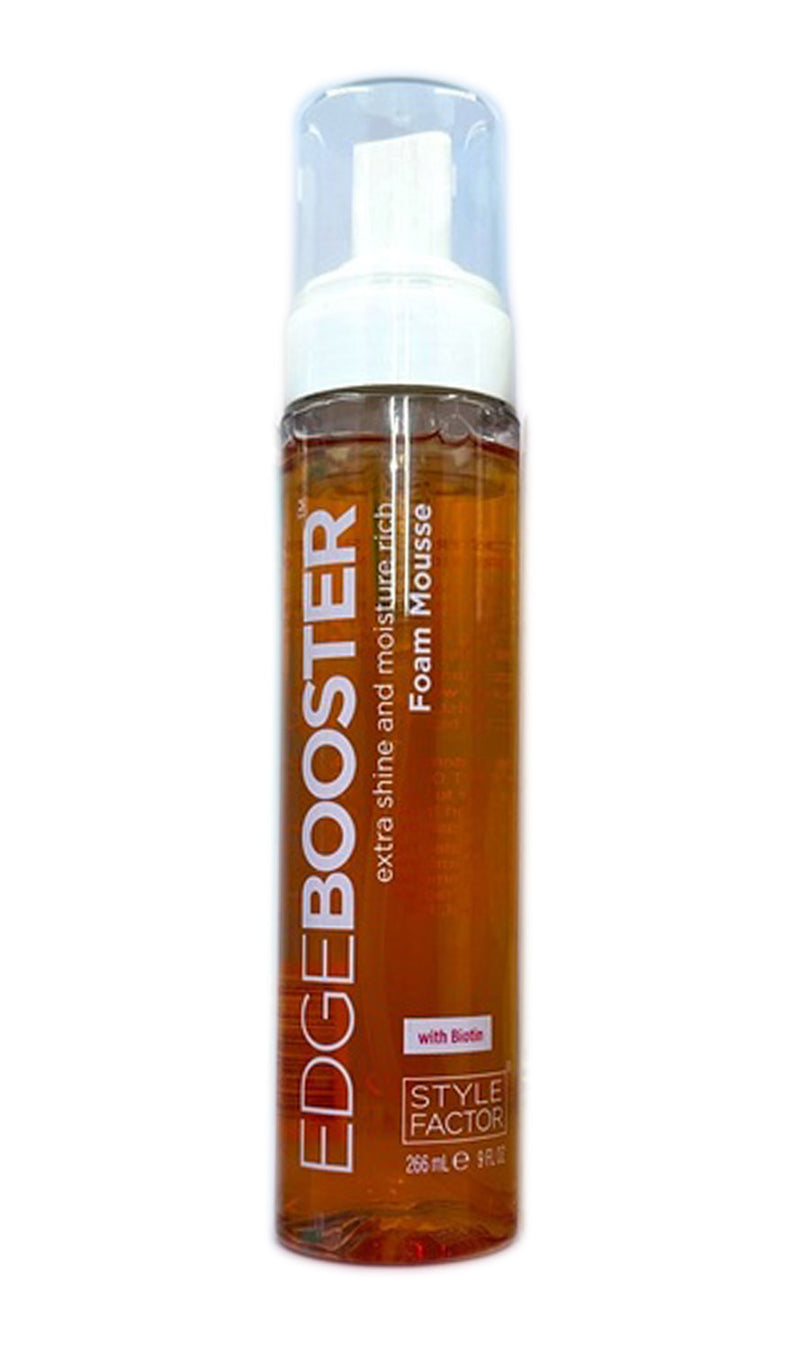 Style Factor EDGE BOOSTER Foam Mousse with Extra Shine and Moisture | Loc & Lovely Beauty Supply