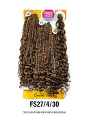 V11 BOHO CURLY 12" 13" 14" Crochet Braid Synthetic Hair Extensions