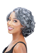 ZURY SiS Ms Wisdom Salt and Pepper Lace Part Wig WISDOM 303 | Loc & Lovely Beauty Supply