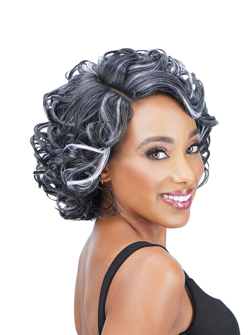 ZURY SiS Ms Wisdom Salt and Pepper Lace Part Wig WISDOM 303 | Loc & Lovely Beauty Supply