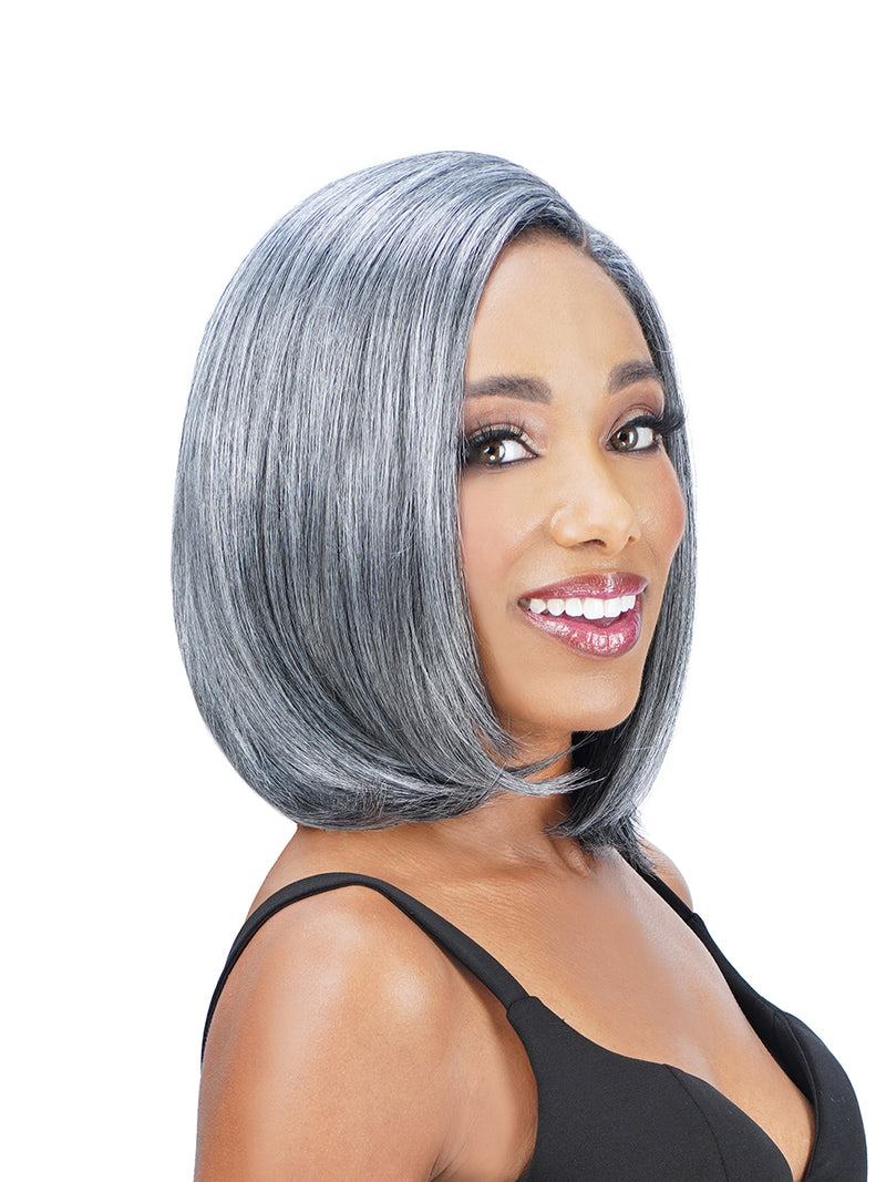 ZURY SiS Ms Wisdom Salt and Pepper Lace Part Wig WISDOM 304 | Loc & Lovely Beauty Supply