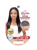 ZURY SiS Brazilian Remy Human Hair Glueless HD Lace Front Wig HRH-BRZ FP LACE ST L 22-24