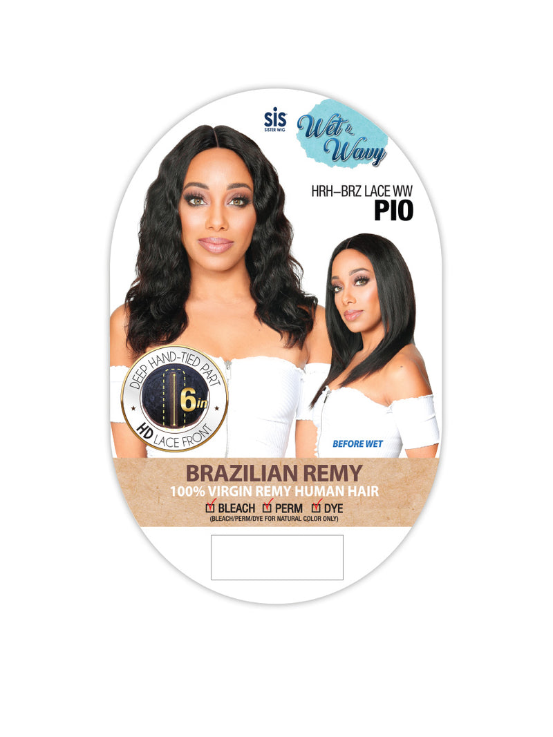 ZURY SiS Wet N Wavy Brazilian Virgin Remy Human Hair HD Lace Front Wig PIO | Loc & Lovely Beauty Supply