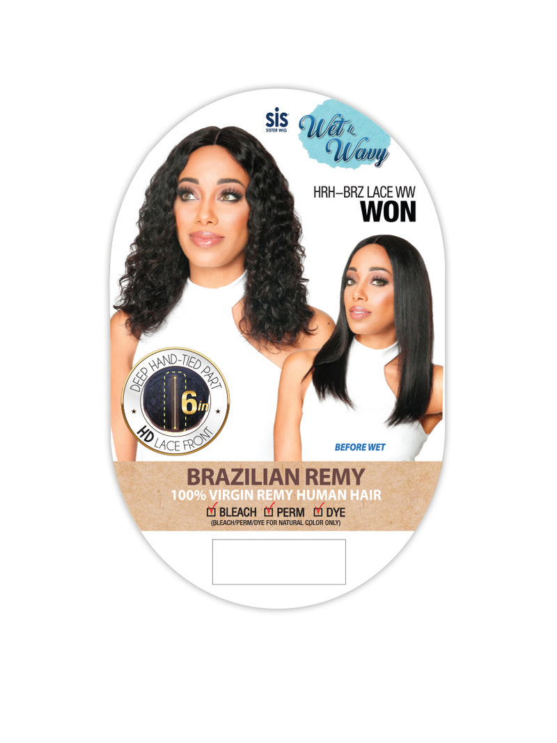 ZURY SiS Wet N Wavy Brazilian Virgin Remy Human Hair HD Lace Front Wig WON | Loc & Lovely Beauty Supply