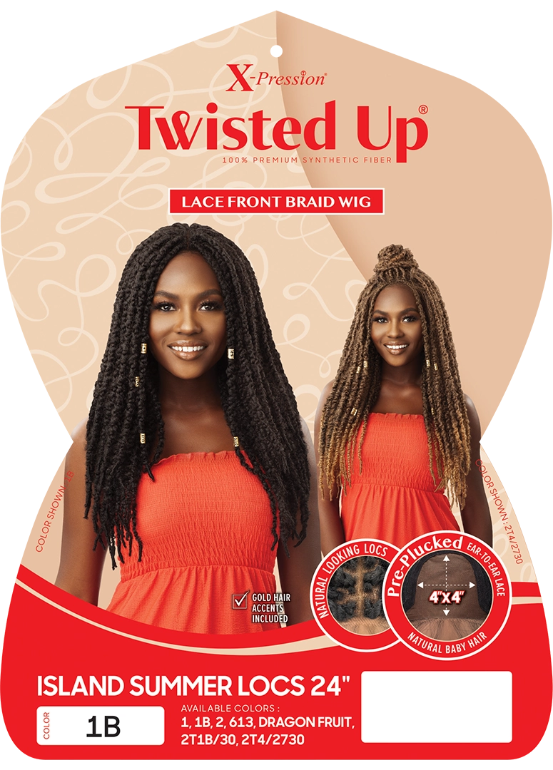 Outre X-Pression Twisted Up Braided Lace Front Wig ISLAND SUMMER LOCS 24" | Loc & Lovely Beauty Supply