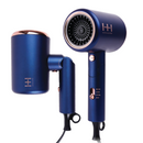 Hot & Hotter Turbo 3500 Foldable Hair Dryer, 1 Count Travel Dryer, Blue | Loc & Lovely Beauty Supply