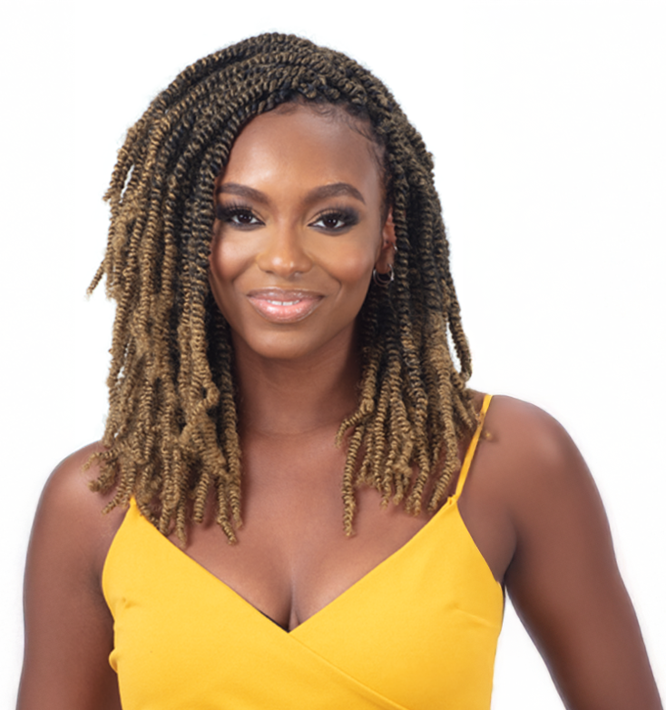 FreeTress Synthetic Crochet Braid 3X PRE-FLUFFED POPPIN' TWIST 16" | Loc & Lovely Beauty Supply