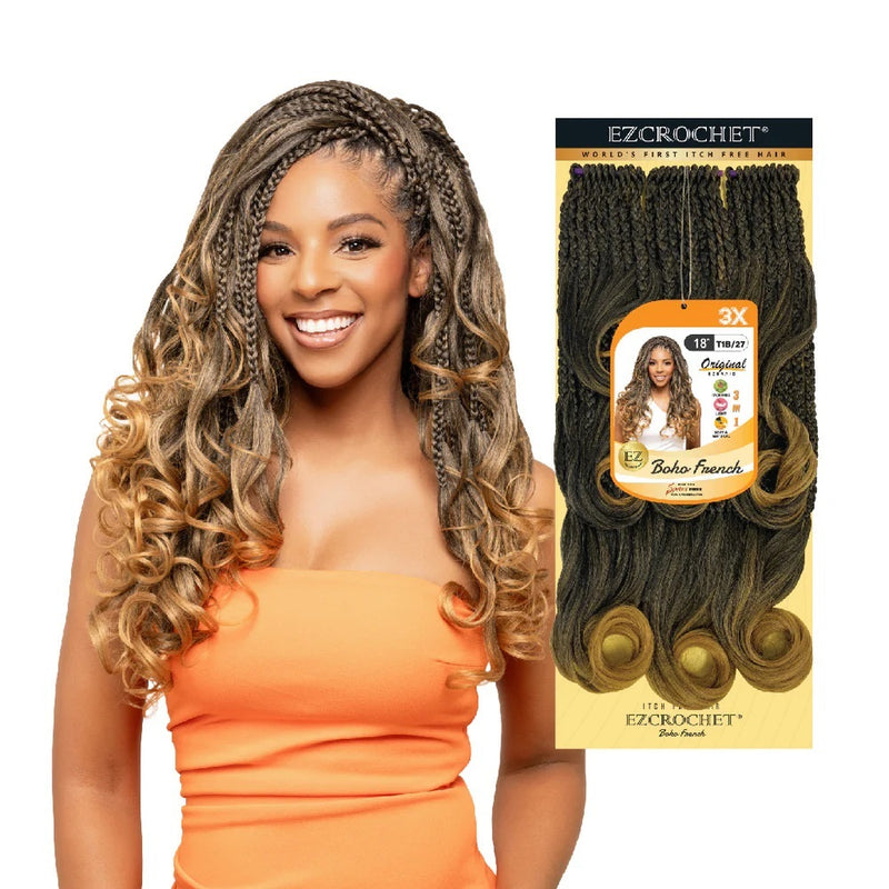 EZCROCHET Synthetic Braid 3X Boho French 18" | Loc & Lovely Beauty Supply