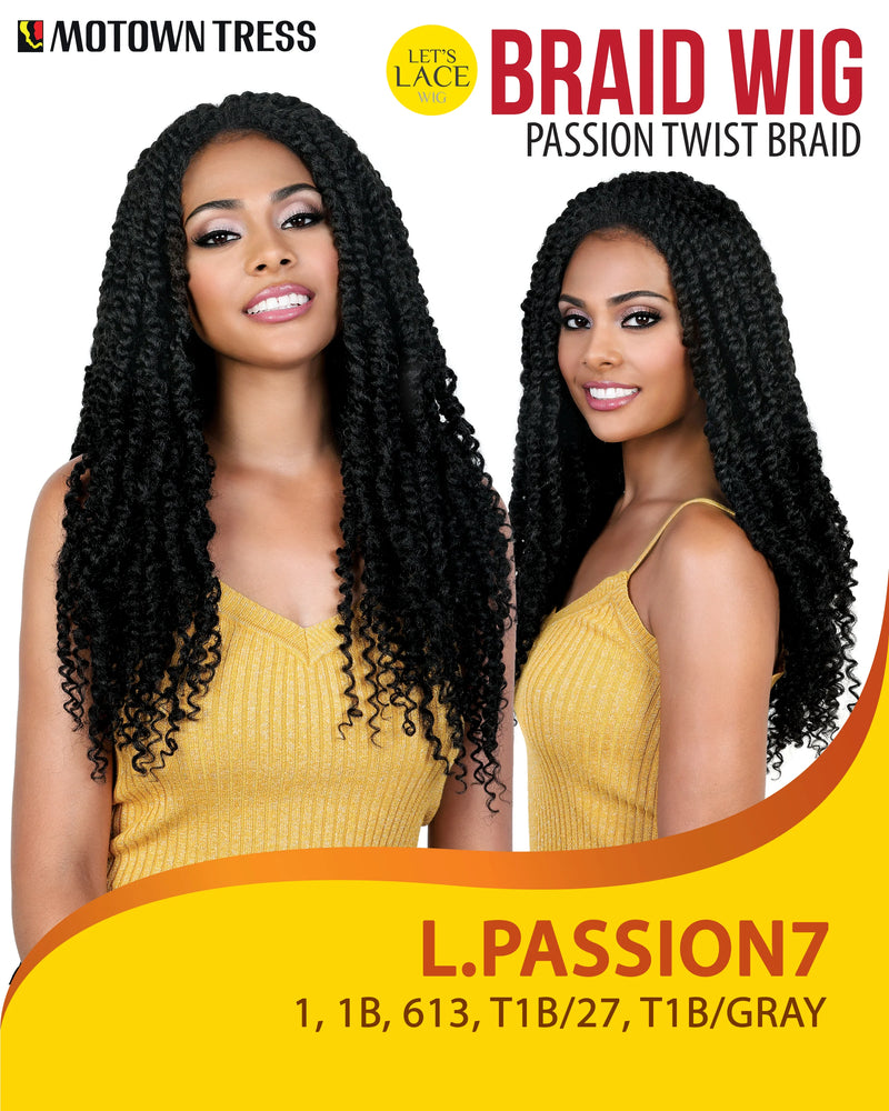 Motown Tress Let's Lace Passion Twist Braid Lace Front Wig L.PASSION7 | Loc & Lovely Beauty Supply