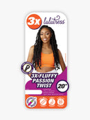 Sensationnel Lulutress Pre-Looped Crochet Braid 3X FLUFFY PASSION TWIST 20" | Loc & Lovely Beauty Supply
