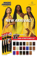 MAGIC FINGERS 3X Pre-Stretched Braiding Hair 52" | Loc & Lovely Beauty Supply