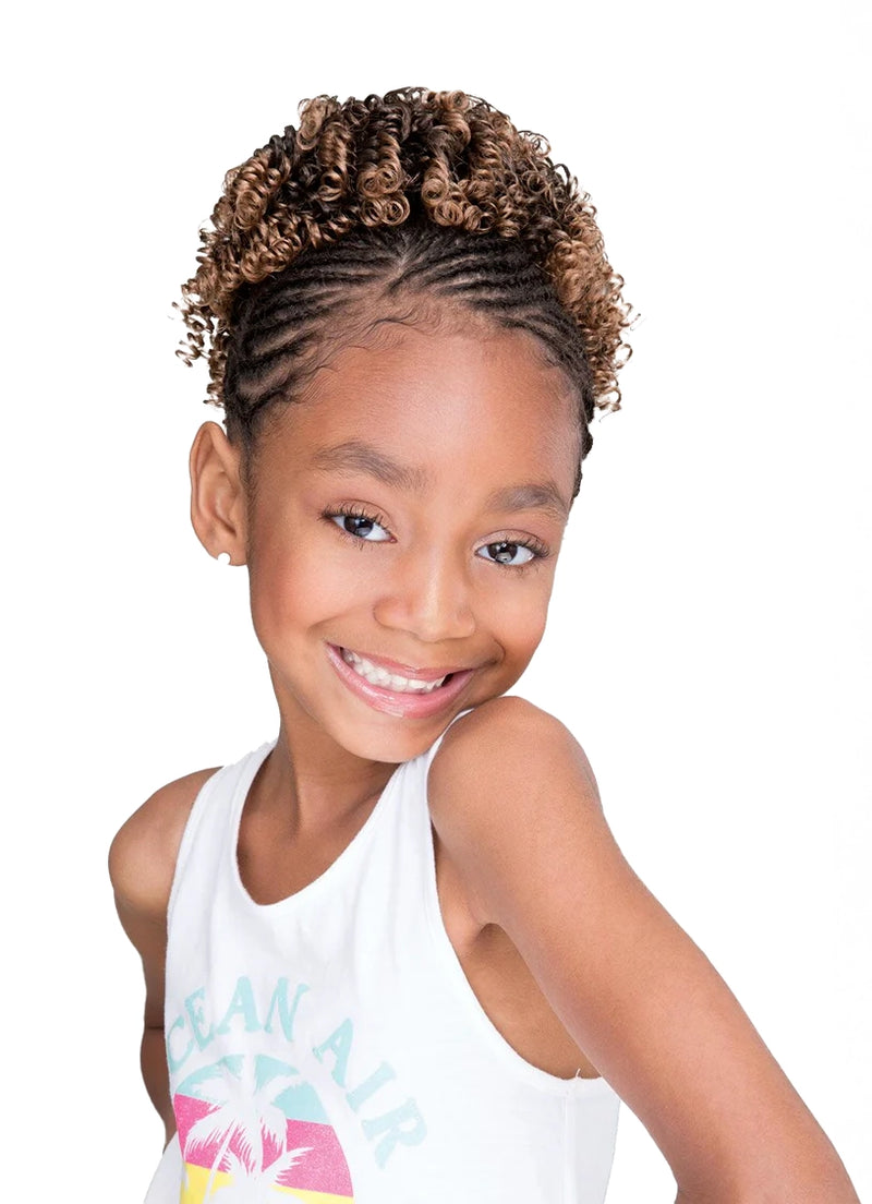 FEMI Blossom Kids Drawstring Synthetic Hair Bun NATURAL SPRING | Loc & Lovely Beauty Supply