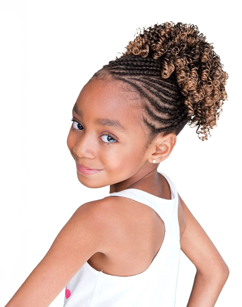 FEMI Blossom Kids Drawstring Synthetic Hair Bun NATURAL SPRING | Loc & Lovely Beauty Supply