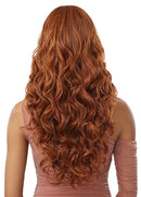 Outre Human Hair Blend 5x5 Lace Closure Glueless HD Lace Front Wig HHB GLAM CURLS 24" | Loc & Lovely Beauty Supply