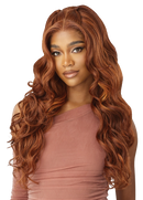 Outre Human Hair Blend 5x5 Lace Closure Glueless HD Lace Front Wig HHB GLAM CURLS 24" | Loc & Lovely Beauty Supply
