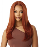 Outre Human Hair Blend 5x5 Lace Closure Glueless HD Lace Front Wig HHB NATURAL YAKI 22" | Loc & Lovely Beauty Supply