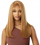 Outre Human Hair Blend 5x5 Lace Closure Glueless HD Lace Front Wig HHB NATURAL YAKI 22" | Loc & Lovely Beauty Supply