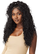 Outre Human Hair Blend 5x5 Lace Closure Glueless HD Lace Front Wig HHB MALAYSIAN DEEP 26" | Loc & Lovely Beauty Supply