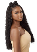 Outre Human Hair Blend 5x5 Lace Closure Glueless HD Lace Front Wig HHB PERUVIAN WATER WAVE 24" | Loc & Lovely Beauty Supply