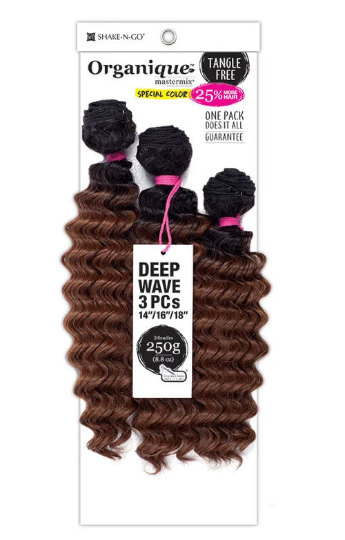 Shake-N-Go Organique Mastermix Synthetic Weave DEEP WAVE 3PCS 14/16/18 | Loc & Lovely Beauty Supply